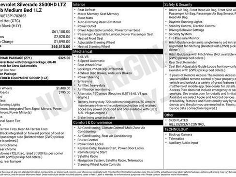 Used 2023 Chevrolet Silverado 3500 LTZ w/ Z71 Off-Road Package AWD/4WD image 21