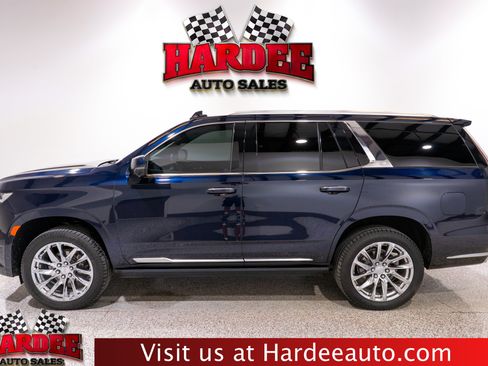 Used 2021 Cadillac Escalade Premium Luxury w/ Driver Assist Tech Package RWD image 1