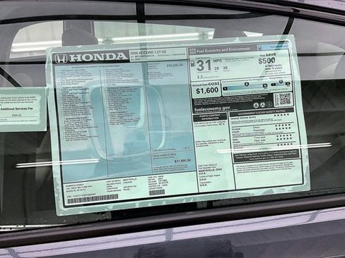 New 2026 Honda Accord SE image 20