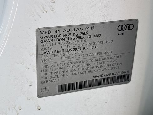 Used 2016 Audi Q5 3.0T Premium Plus w/ Technology Package image 30