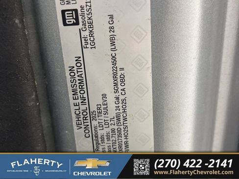 Used 2025 Chevrolet Silverado 1500 Custom w/ LPO, Dark Essentials Package image 17