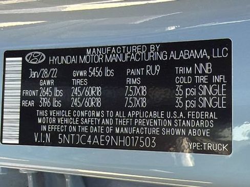 Used 2022 Hyundai Santa Cruz SEL w/ Activity Package FWD image 24