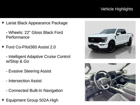 Used 2023 Ford F150 Lariat w/ Equipment Group 502A High AWD/4WD image 11