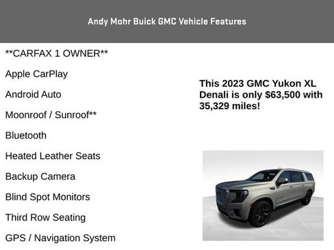 Used 2023 GMC Yukon XL Denali AWD/4WD image 4