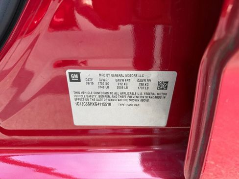 Used 2016 Chevrolet Sonic LT w/ Wheels and Fog Lamp Package FWD image 32