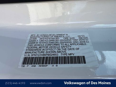 Used 2023 Honda Pilot Elite image 21