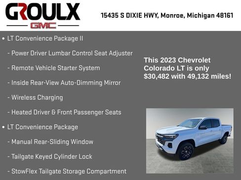 Used 2023 Chevrolet Colorado LT w/ LT Convenience Package III AWD/4WD image 15