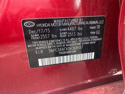 Used 2016 Hyundai Sonata Sport w/ Option Group 1V FWD image 9