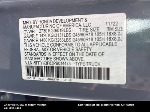Used 2023 Honda Ridgeline Black Edition image 61