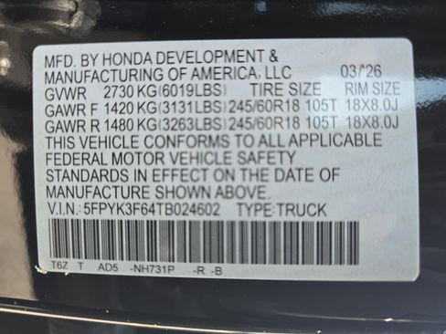 New 2026 Honda Ridgeline TrailSport image 37