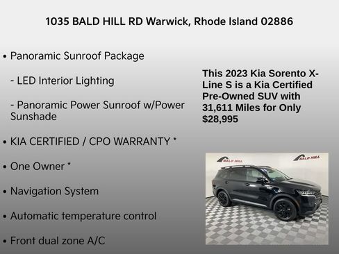 Certified 2023 Kia Sorento S w/ Panoramic Sunroof Package image 7