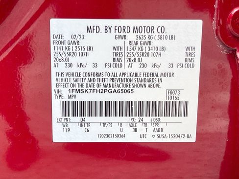 Used 2023 Ford Explorer Limited w/ Limited Technology Package RWD image 36