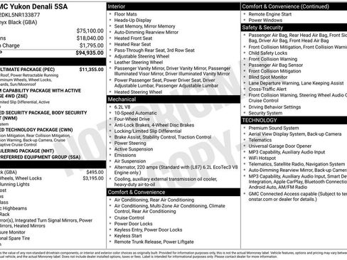 Used 2022 GMC Yukon Denali w/ Denali Ultimate Package AWD/4WD image 5