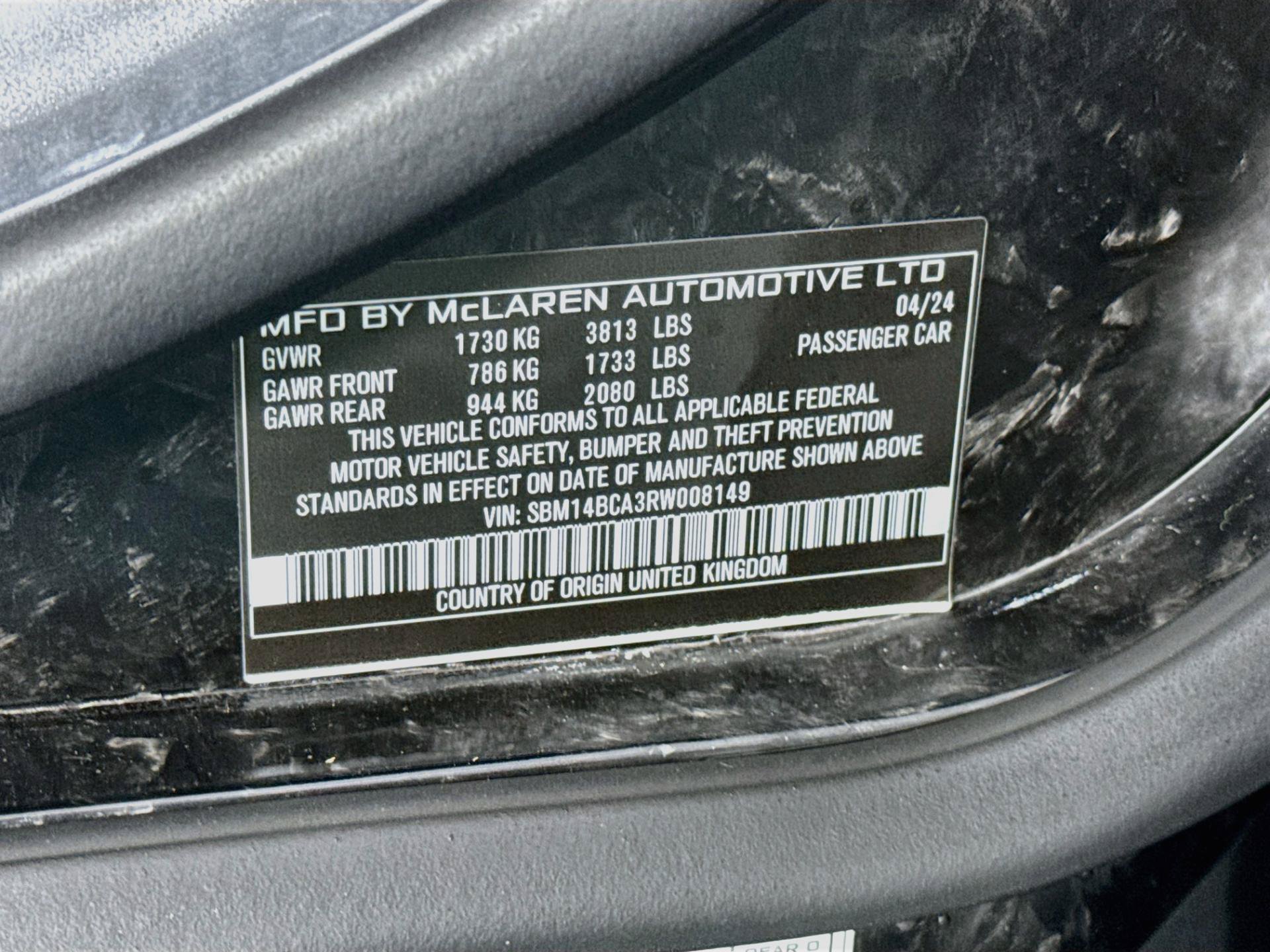 Used 2024 McLaren 750S Spider RWD image 31