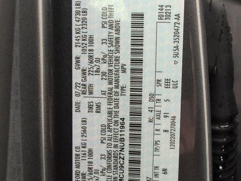 Used 2022 Ford Escape SEL AWD/4WD image 42