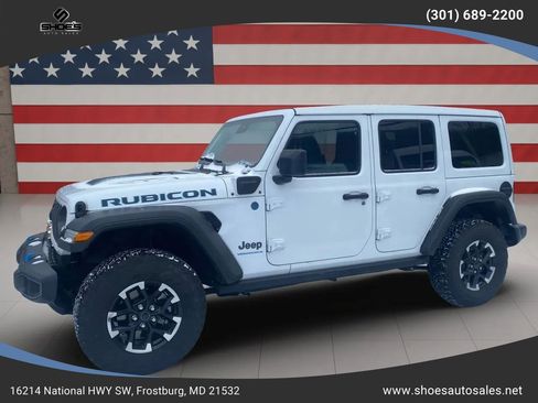 Used 2024 Jeep Wrangler Unlimited Rubicon 4xe w/ Technology Group AWD/4WD image 1