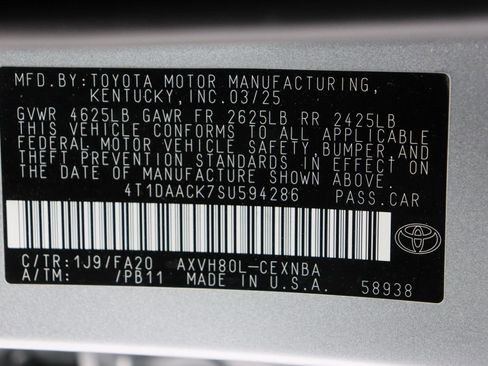 Certified 2025 Toyota Camry LE image 40