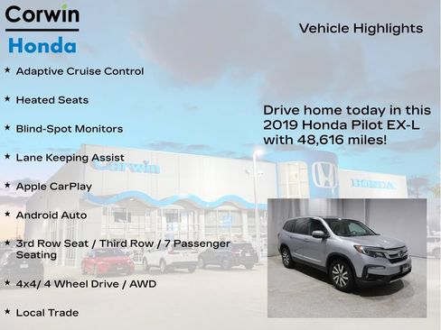 Used 2019 Honda Pilot EX-L image 6