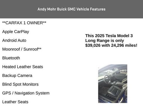 Used 2025 Tesla Model 3 Long Range AWD/4WD image 4