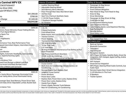 Used 2026 Kia Carnival EX FWD image 38