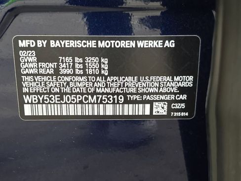 Certified 2023 BMW i7 xDrive60 image 34