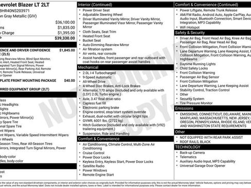 Certified 2022 Chevrolet Blazer LT image 13