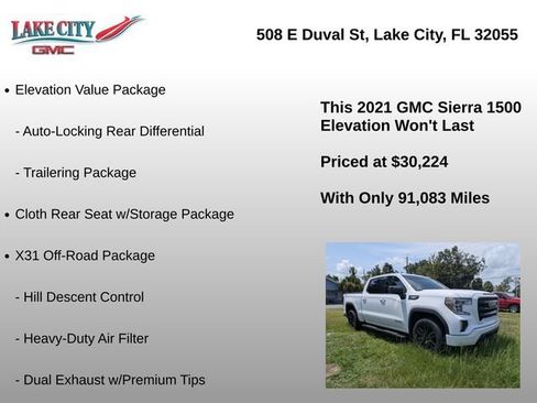 Used 2021 GMC Sierra 1500 Elevation w/ X31 Off-Road Package AWD/4WD image 25