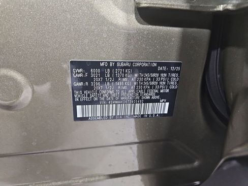 New 2026 Subaru Ascent Touring image 29