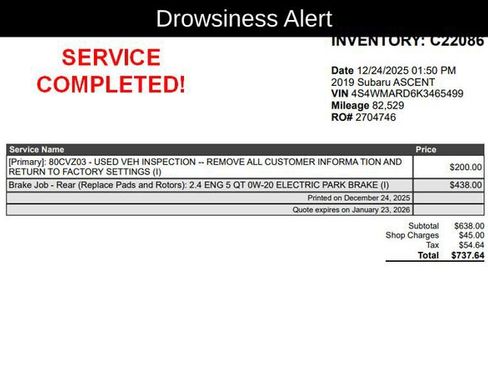 Used 2019 Subaru Ascent Touring image 9