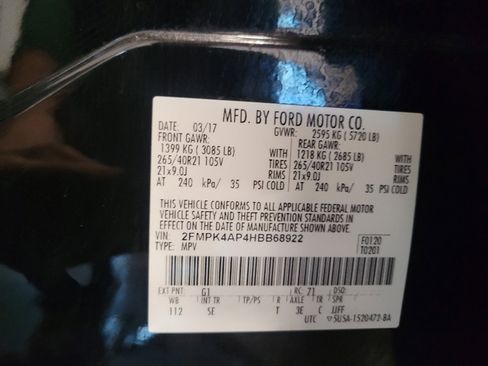 Used 2017 Ford Edge Sport w/ Equipment Group 401A AWD/4WD image 33