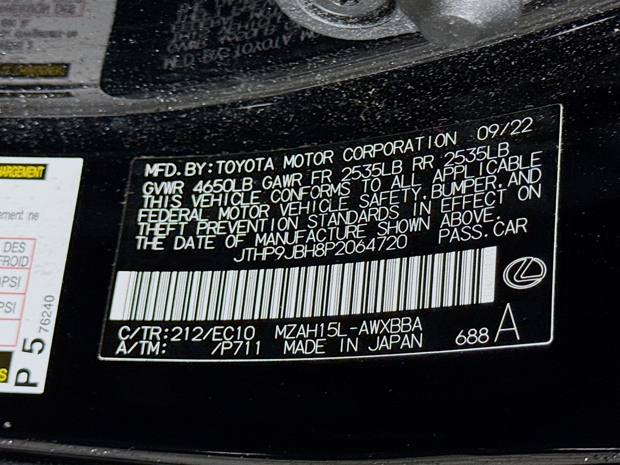 Used 2023 Lexus UX 250h AWD w/ Accessory Package (Z2) image 30