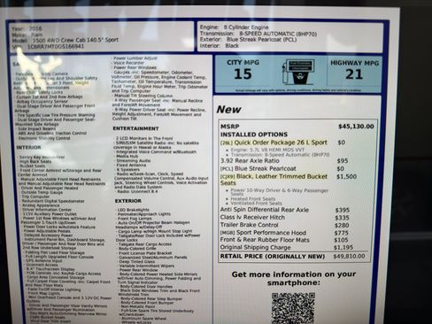 Used 2016 RAM 1500 Sport image 20