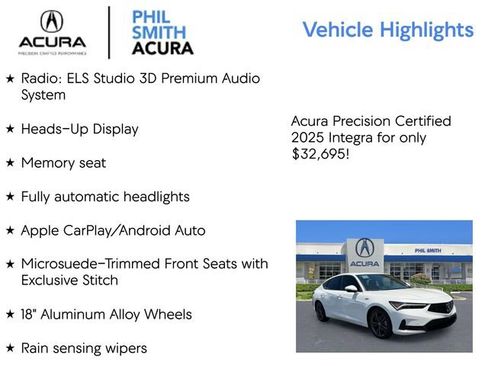 Certified 2025 Acura Integra A-Spec FWD image 5