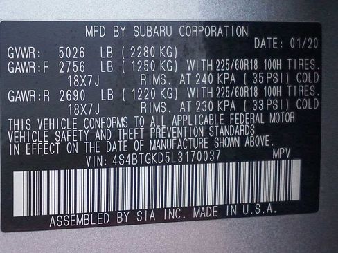 Used 2020 Subaru Outback Onyx Edition XT image 42