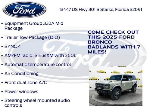 New 2025 Ford Bronco Badlands image 15