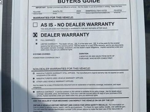 Certified 2025 Hyundai Santa Fe Calligraphy AWD/4WD image 31