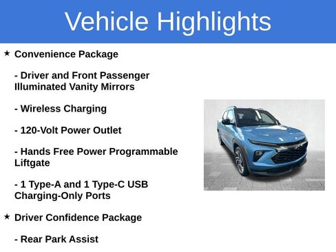 Used 2026 Chevrolet TrailBlazer RS w/ Convenience Package FWD image 4