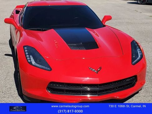 Used 2017 Chevrolet Corvette Stingray Coupe w/ Carbon Flash Badge Package RWD image 1