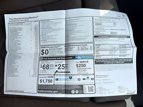 New 2026 BMW 550e xDrive AWD/4WD image 25