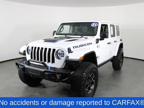 Used 2021 Jeep Wrangler Unlimited Rubicon 4xe w/ Steel Bumper Group AWD/4WD image 2