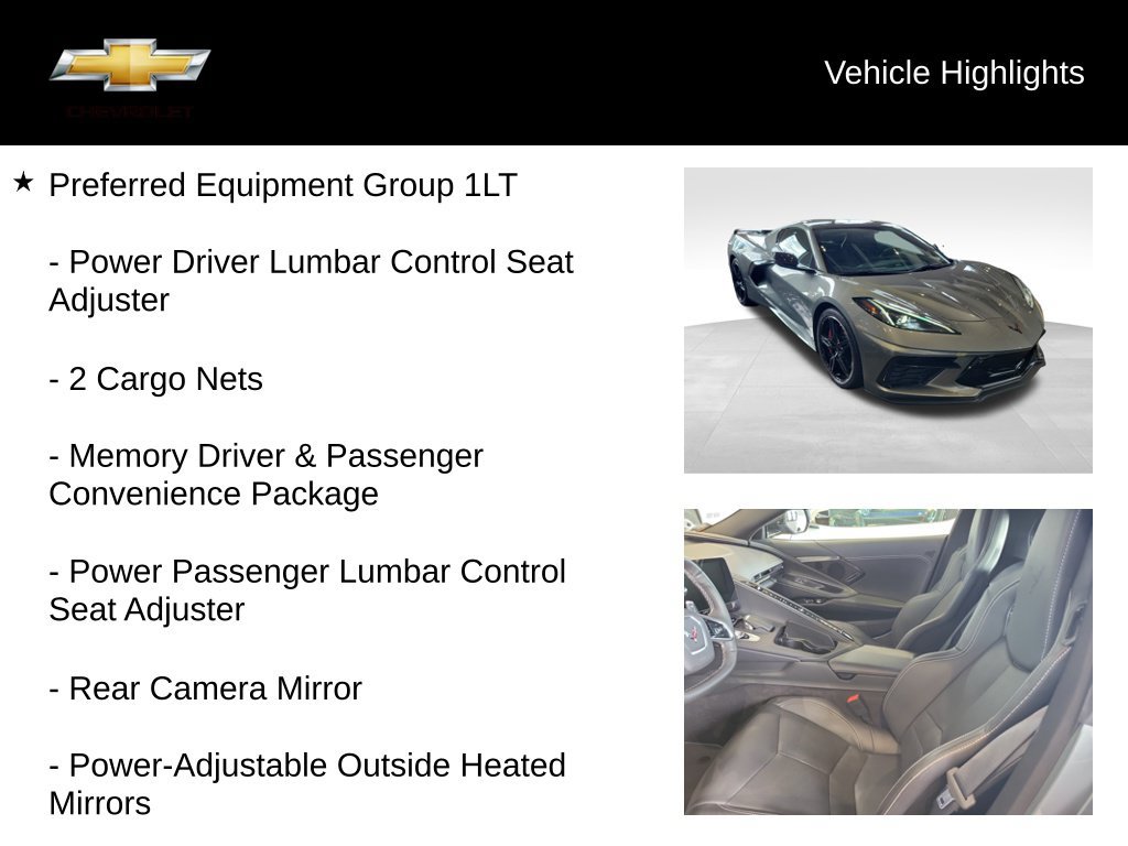 Used 2023 Chevrolet Corvette Stingray Preferred Cpe w/ Z51 Performance Package RWD image 19