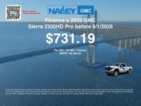 New 2026 GMC Sierra 2500 Pro w/ Convenience Package AWD/4WD image 7