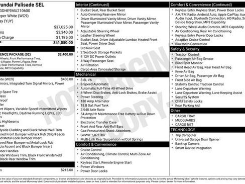 Used 2021 Hyundai Palisade SEL w/ Convenience Package image 1