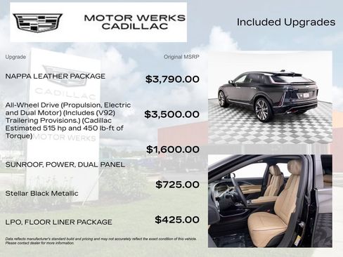 Certified 2026 Cadillac Lyriq Signature Luxury w/ Nappa Leather Package AWD/4WD image 9