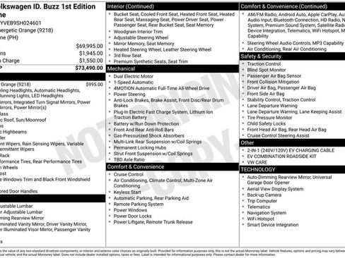 Used 2025 Volkswagen ID. Buzz 1st Edition AWD/4WD image 2