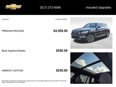 Used 2021 BMW X3 xDrive30i w/ Premium Package image 5