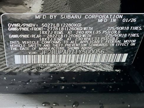 New 2026 Subaru Outback Premium image 23