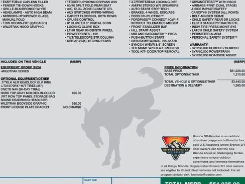 Certified 2022 Ford Bronco Wildtrak image 2