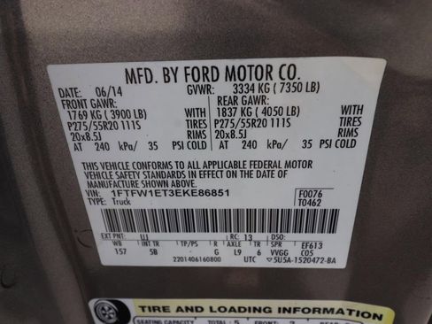 Used 2014 Ford F150 FX4 w/ Equipment Group 402A Luxury AWD/4WD image 10