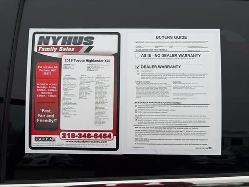 Used 2018 Toyota Highlander XLE w/ Protection Package #3 AWD/4WD image 55